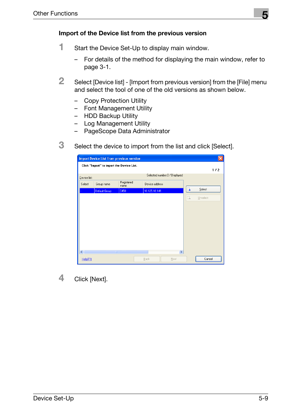 Konica Minolta Copy Protection Utility User Manual | Page 45 / 67