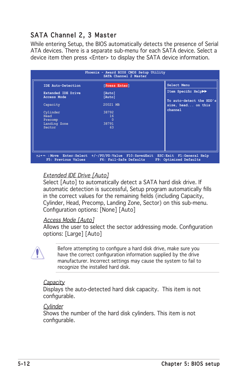 Sata channel 2, 3 master | Asus V2-PE3 User Manual | Page 74 / 85