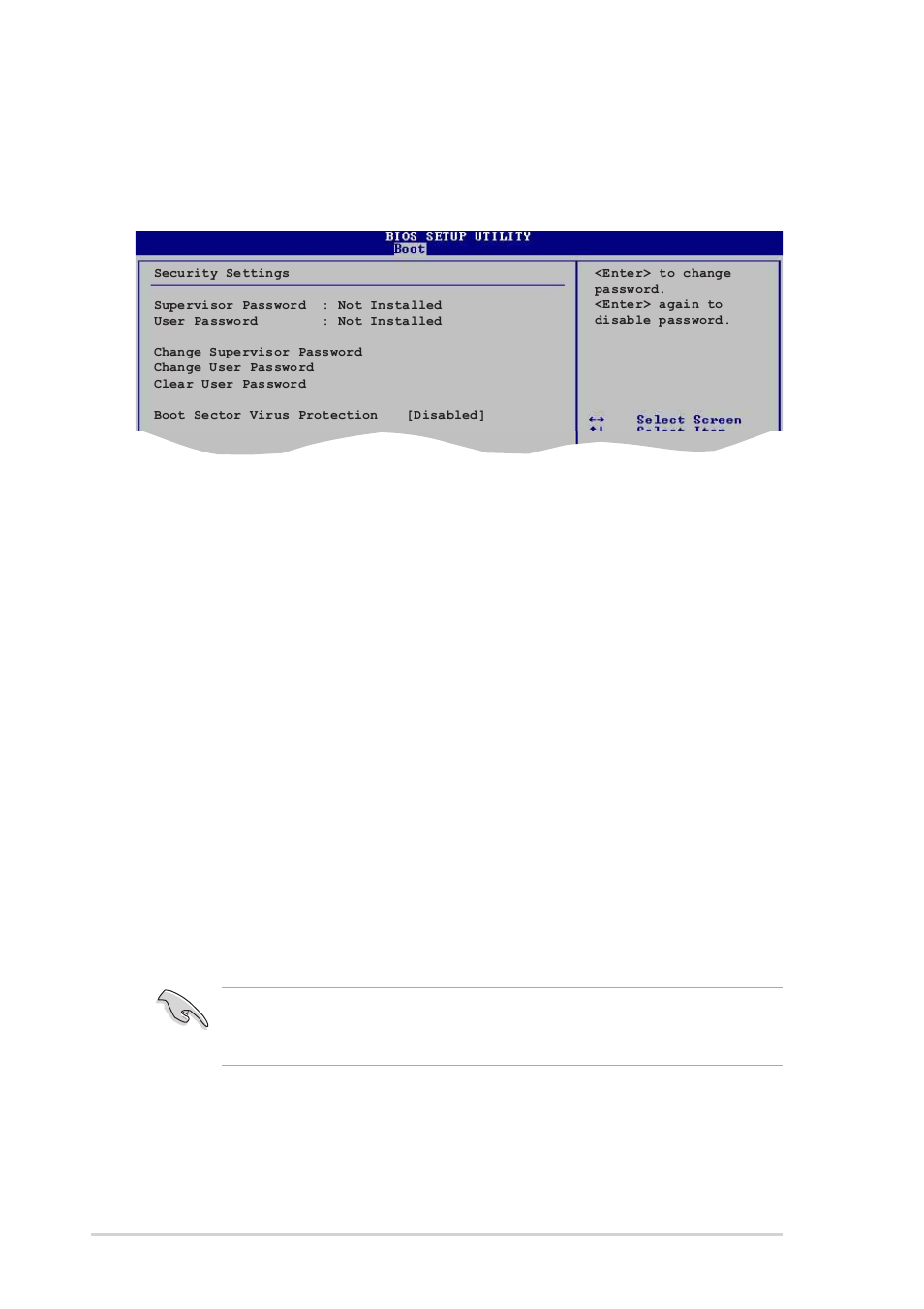 3 security, Change supervisor password | Asus P4P800S-X User Manual | Page 64 / 70