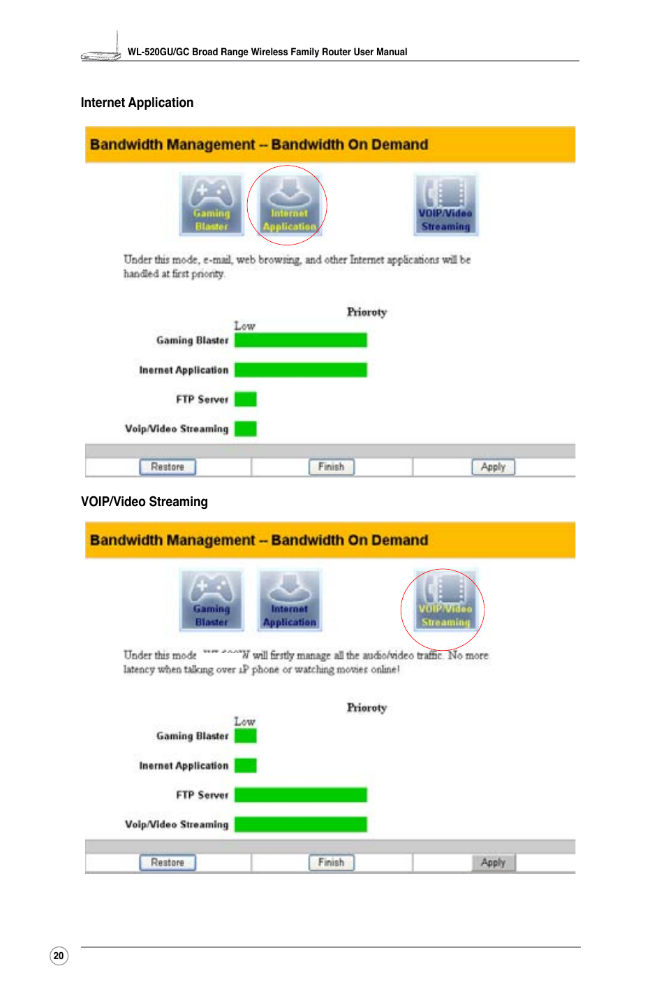 Asus WL-520GC User Manual | Page 22 / 49