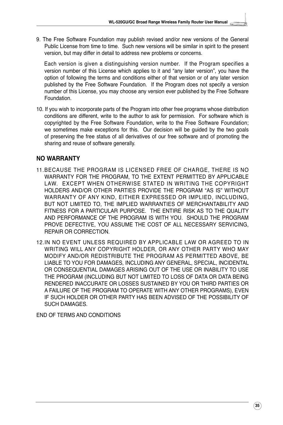 Asus WL-520GC User Manual | Page 37 / 49