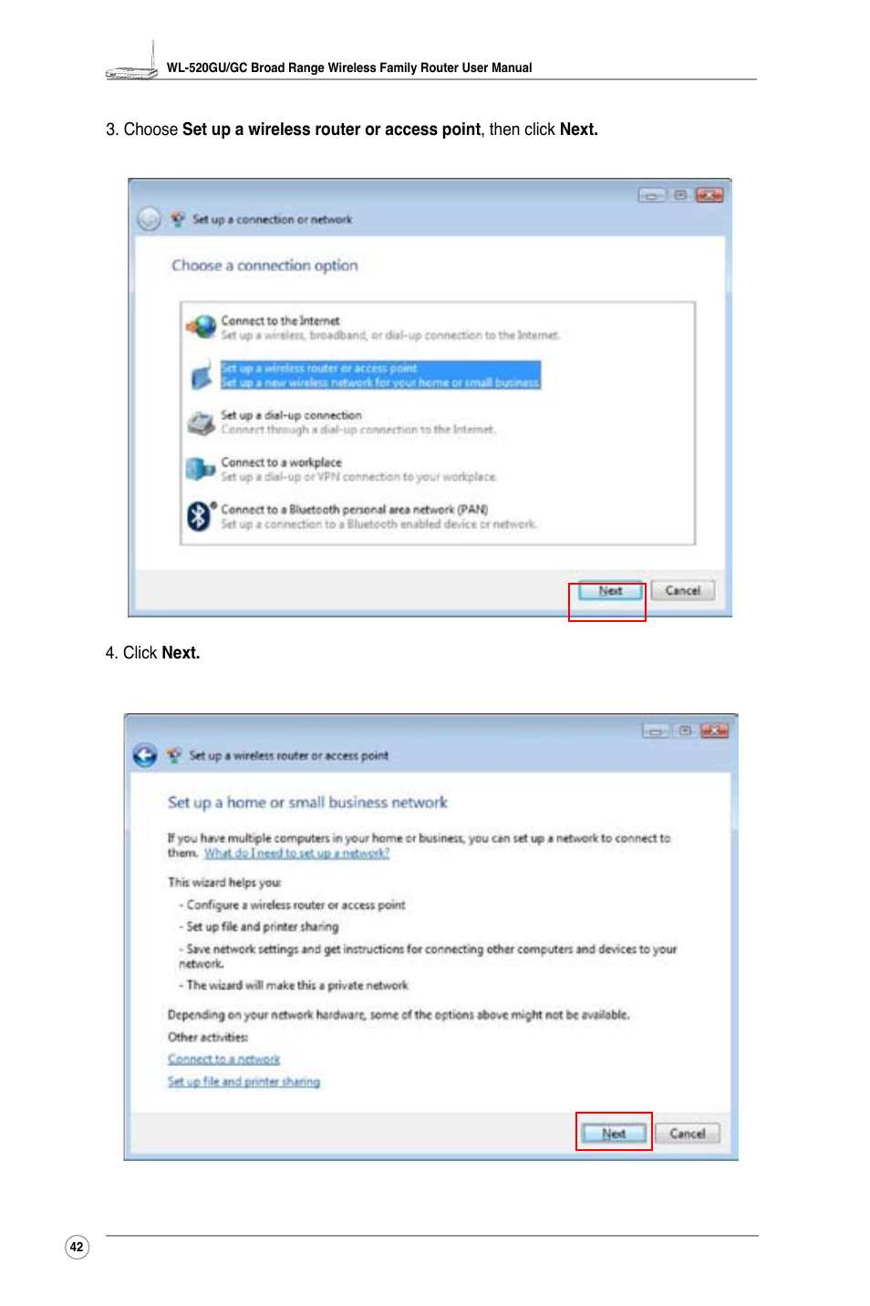 Asus WL-520GC User Manual | Page 44 / 49