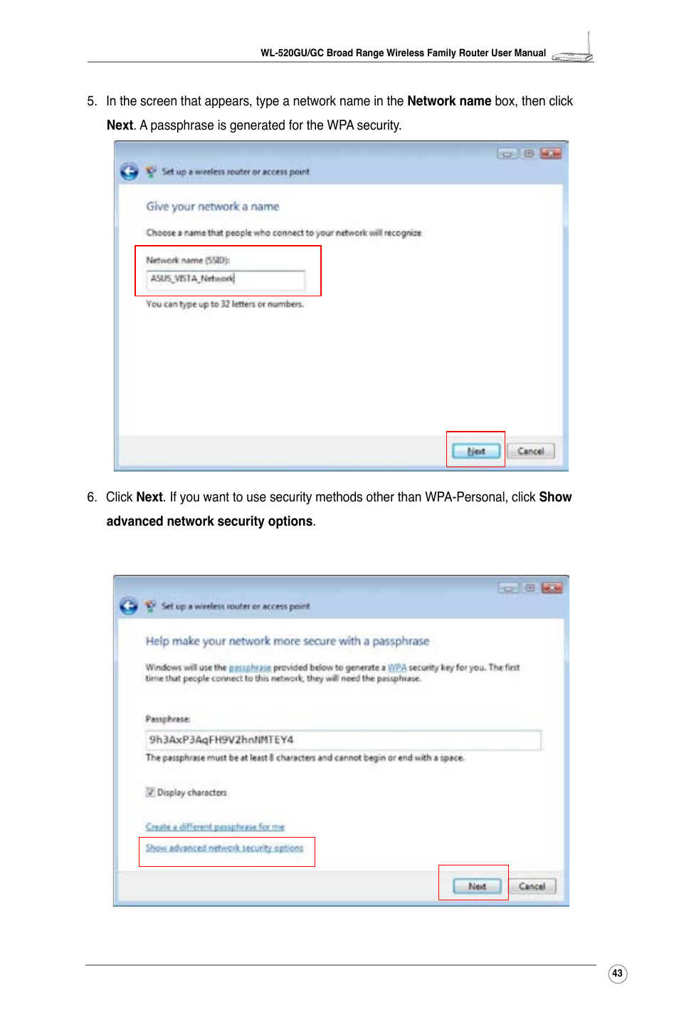 Asus WL-520GC User Manual | Page 45 / 49