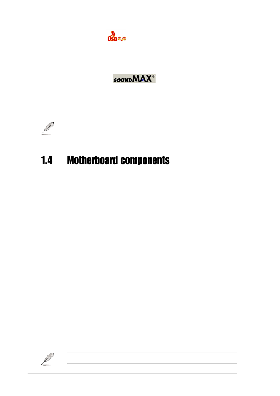 4 motherboard components | Asus P4P800-VM User Manual | Page 14 / 80