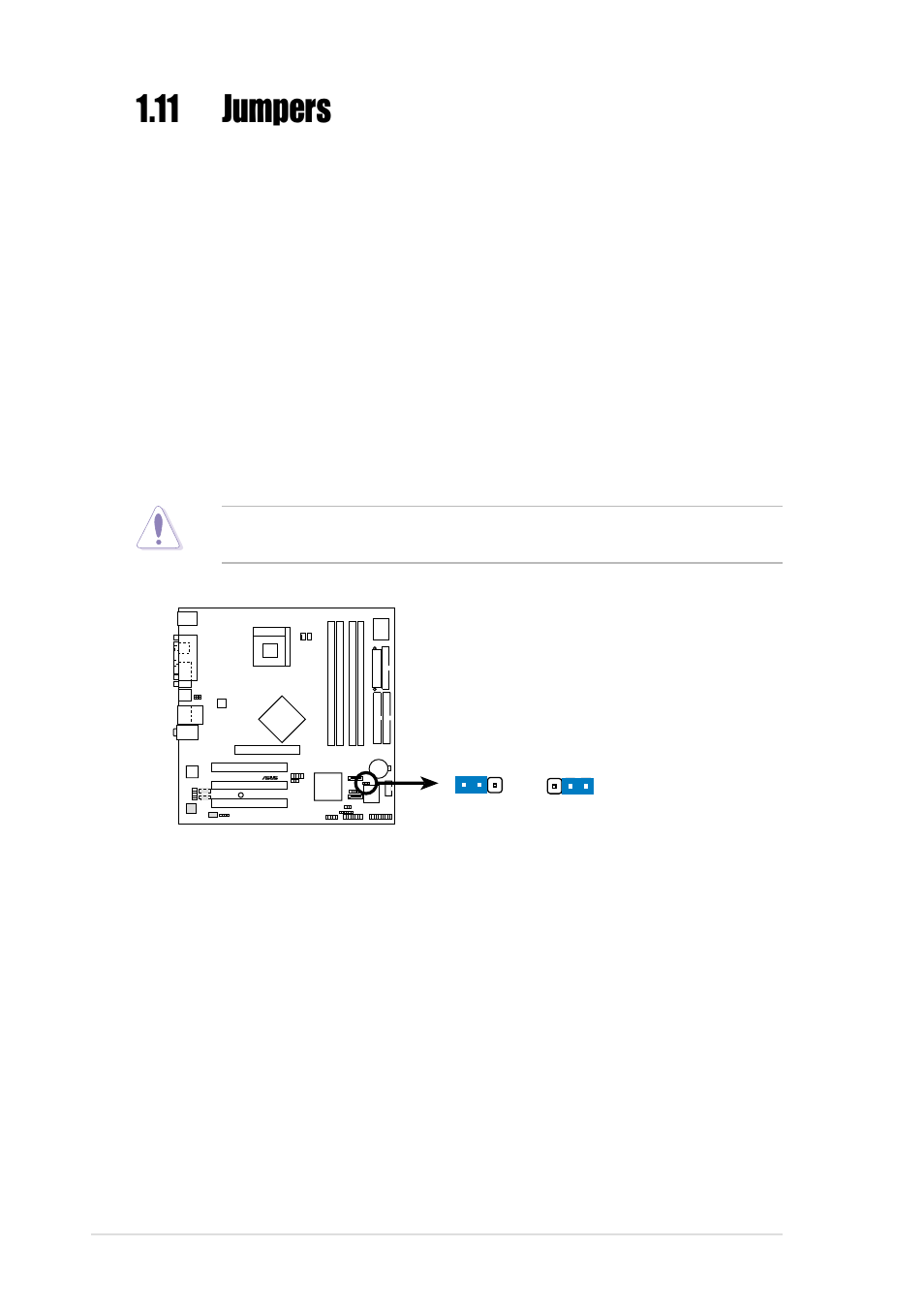 11 jumpers | Asus P4P800-VM User Manual | Page 28 / 80