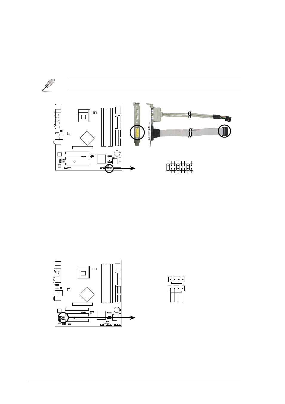 26 chapter 1: product introduction, The usb 2.0/game module is purchased separately, P4p800-vm internal audio connectors | Asus P4P800-VM User Manual | Page 36 / 80