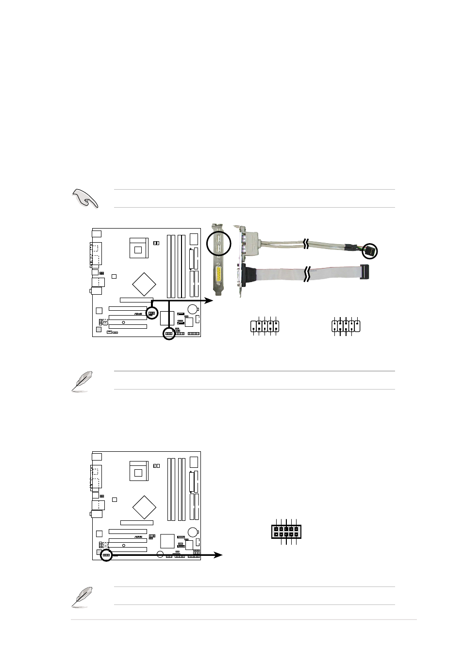 Usb78, The asus modem card module is purchased separately | Asus P4P800-VM User Manual | Page 37 / 80