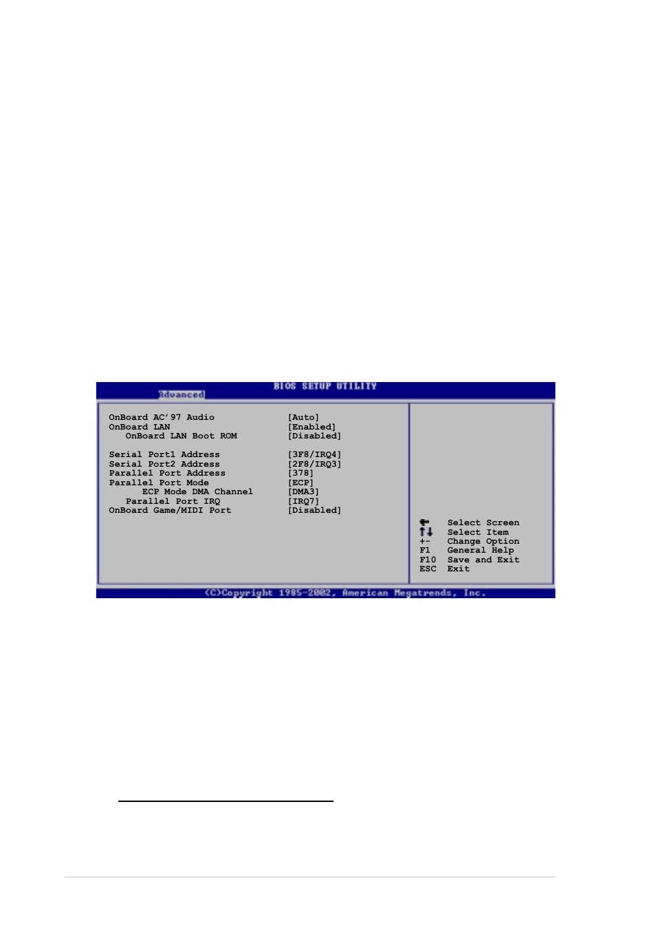 3 onboard devices configuration, Tv standard [auto, Mps revision [1.4 | Onboard ac’97 audio [auto, Onboard lan [enabled | Asus P4P800-VM User Manual | Page 58 / 80