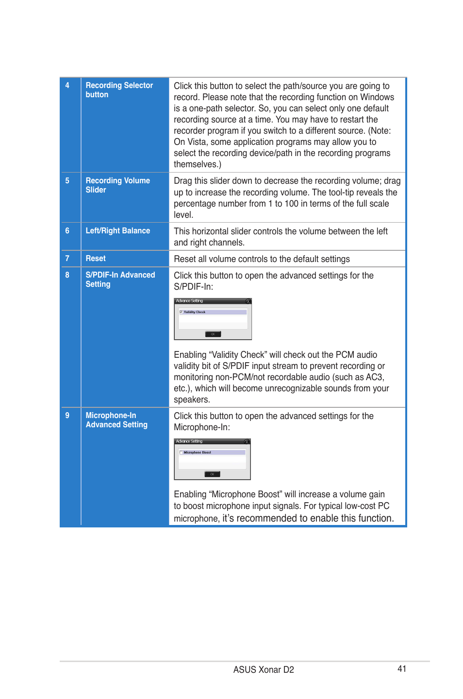 Asus Audio Card Xonar D2 User Manual | Page 47 / 84