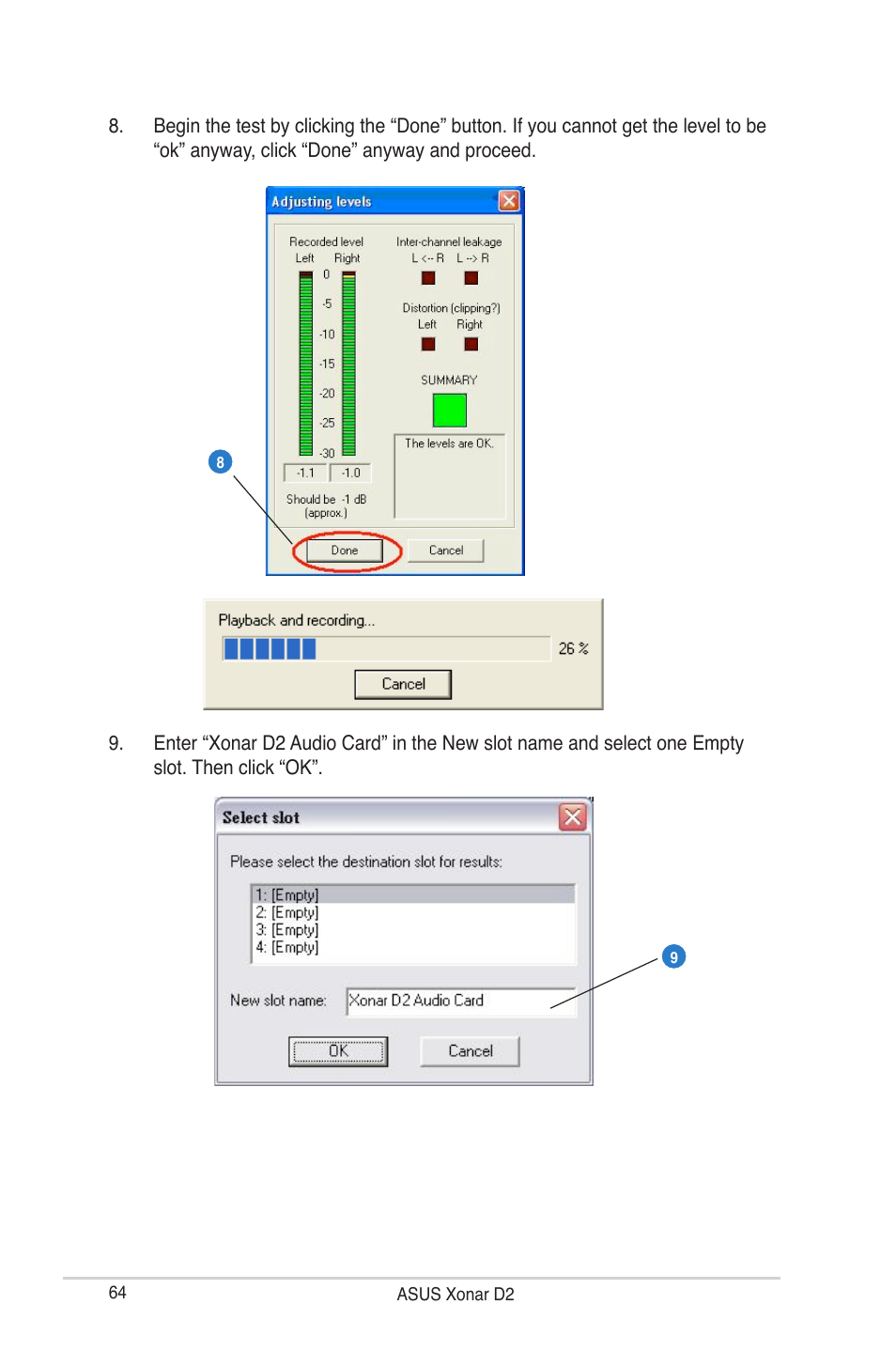 Asus Audio Card Xonar D2 User Manual | Page 70 / 84