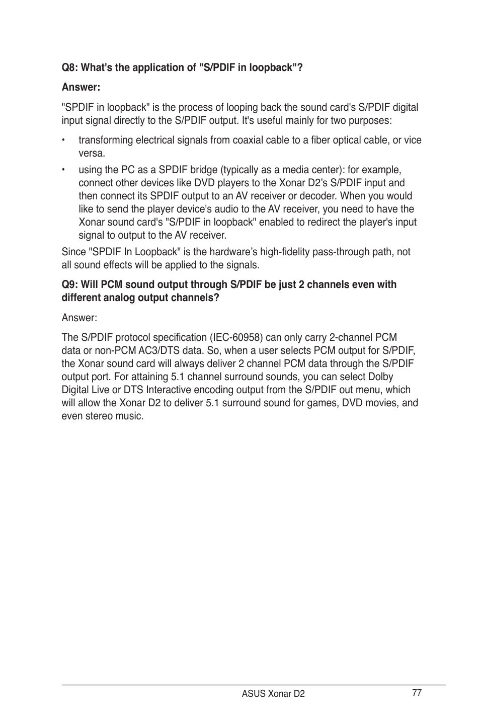 Asus Audio Card Xonar D2 User Manual | Page 83 / 84