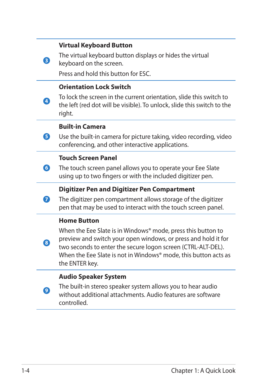 Asus EEE SLATE EP121 User Manual | Page 12 / 46