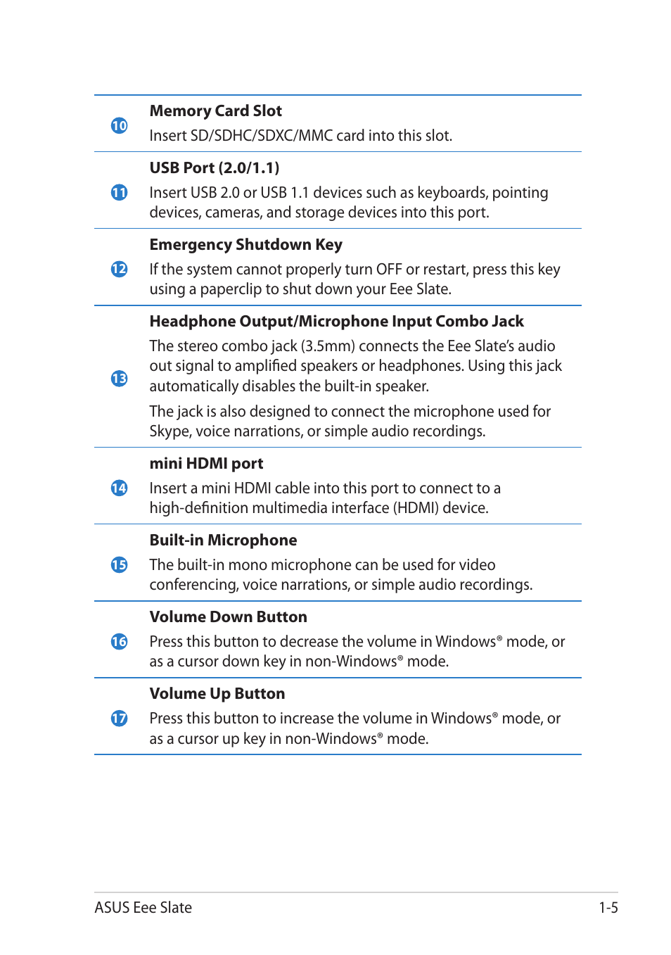 Asus EEE SLATE EP121 User Manual | Page 13 / 46