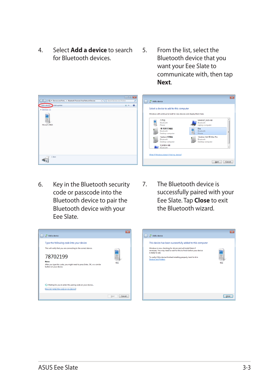 Asus EEE SLATE EP121 User Manual | Page 23 / 46