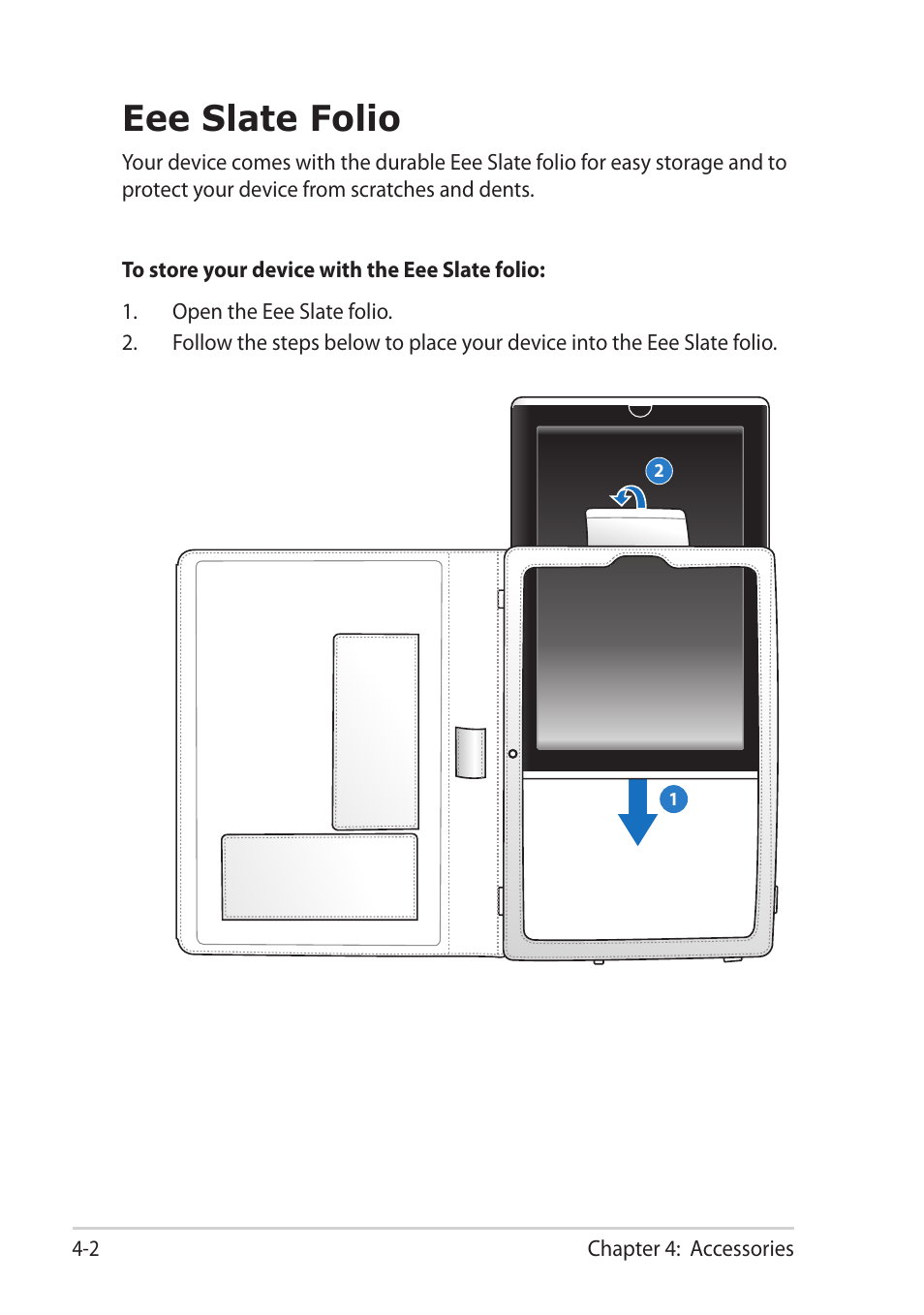 Eee slate folio, Eee slate folio -2 | Asus EEE SLATE EP121 User Manual | Page 28 / 46