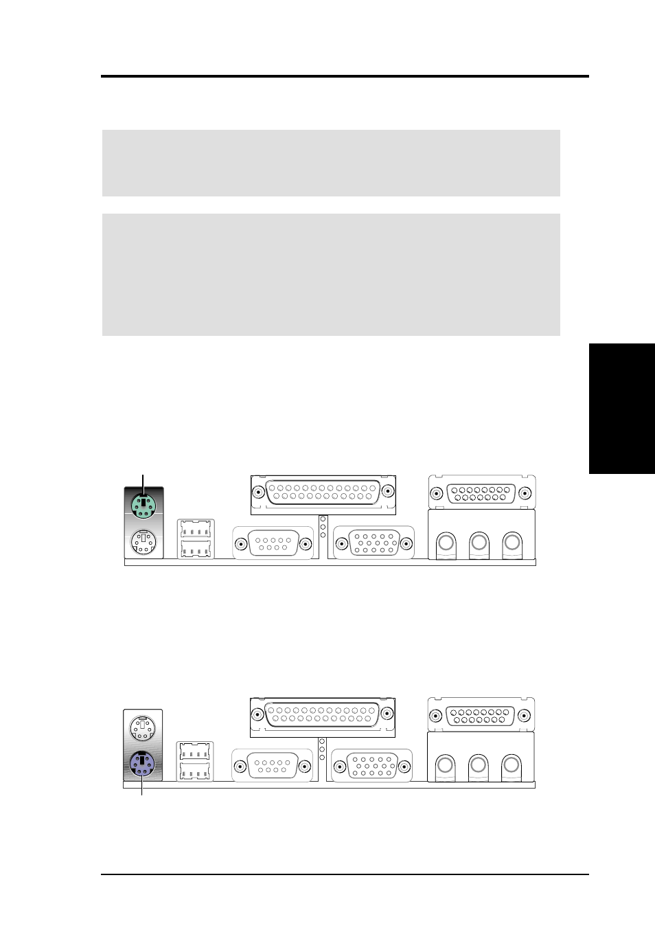 Hardware setup, 8 external connectors | Asus A7VL133-VM User Manual | Page 27 / 96