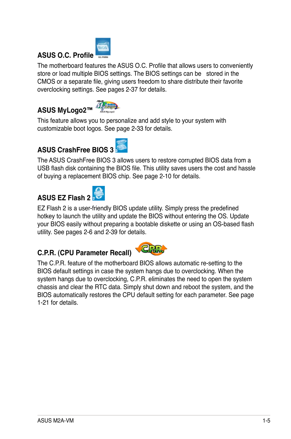 Asus M2A-VM User Manual | Page 17 / 92