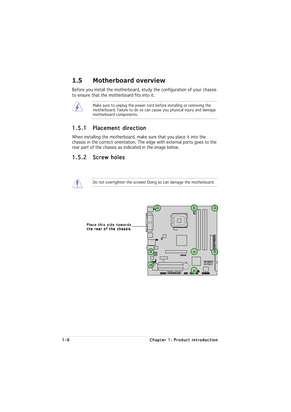 5 motherboard overview | Asus Motherboard P5VDC-MX User Manual | Page 18 / 94