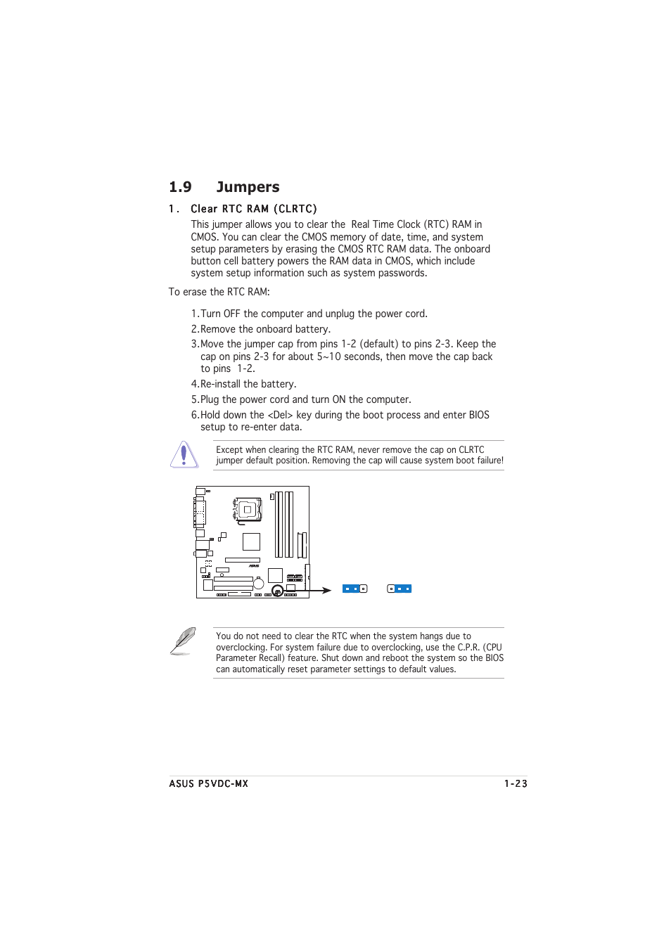 9 jumpers | Asus Motherboard P5VDC-MX User Manual | Page 35 / 94