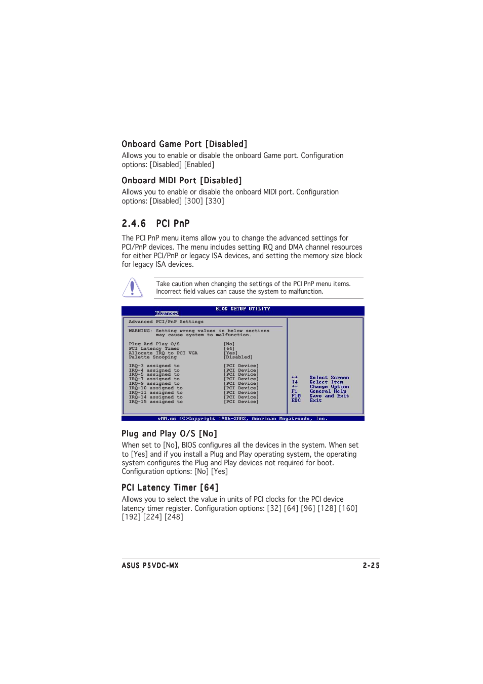 6 pci pnp pci pnp pci pnp pci pnp pci pnp | Asus Motherboard P5VDC-MX User Manual | Page 71 / 94