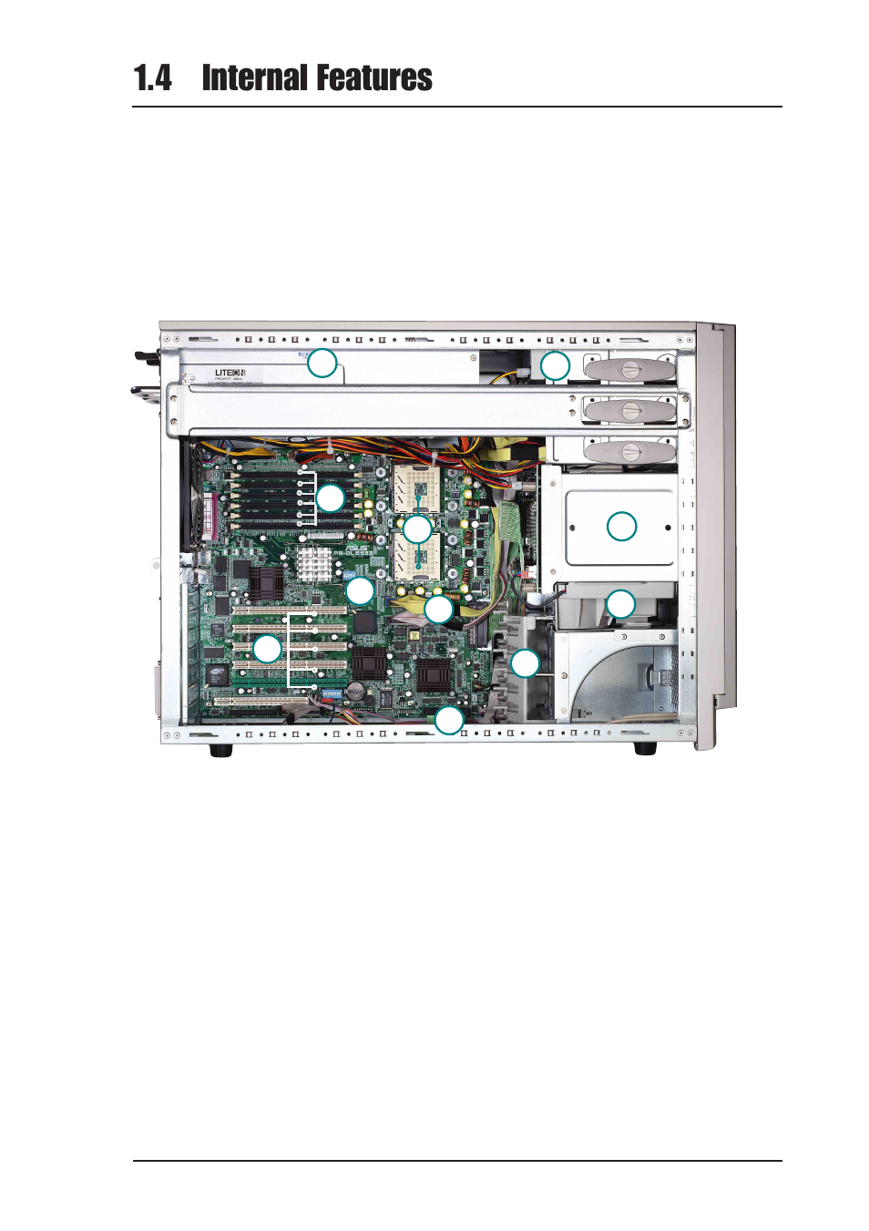 4 internal features | Asus AP1700 User Manual | Page 17 / 58