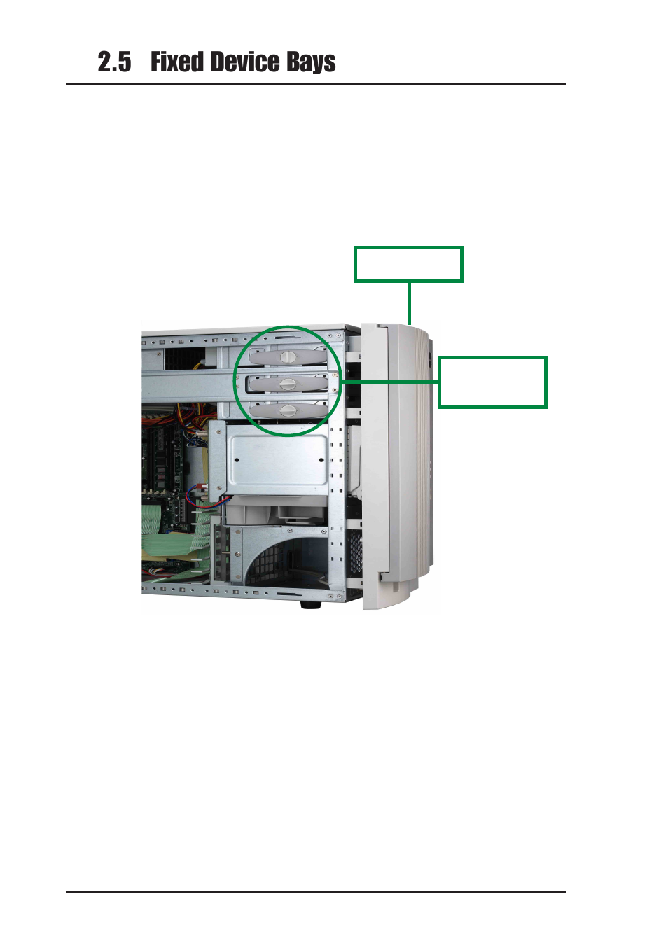 5 fixed device bays, 1 overview | Asus AP1700 User Manual | Page 30 / 58