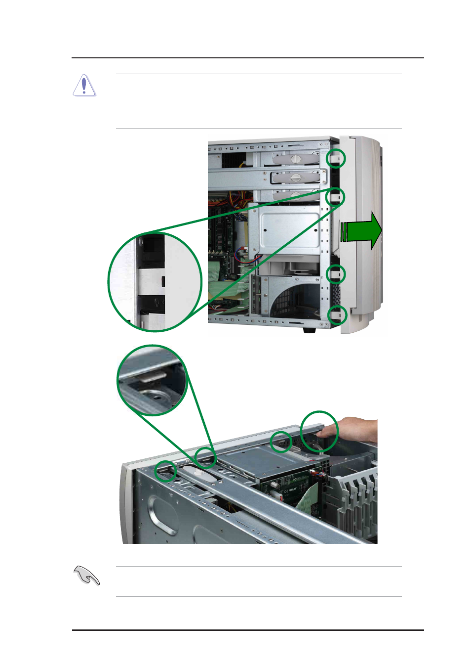 2 installing a 5.25 device | Asus AP1700 User Manual | Page 31 / 58