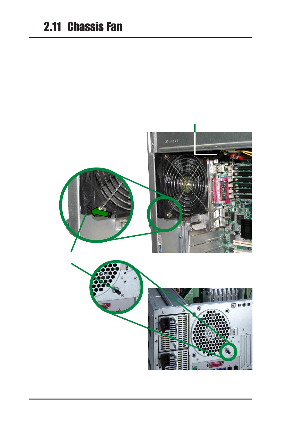 11 chassis fan, 1 removing the 12-cm chassis fan | Asus AP1700 User Manual | Page 42 / 58