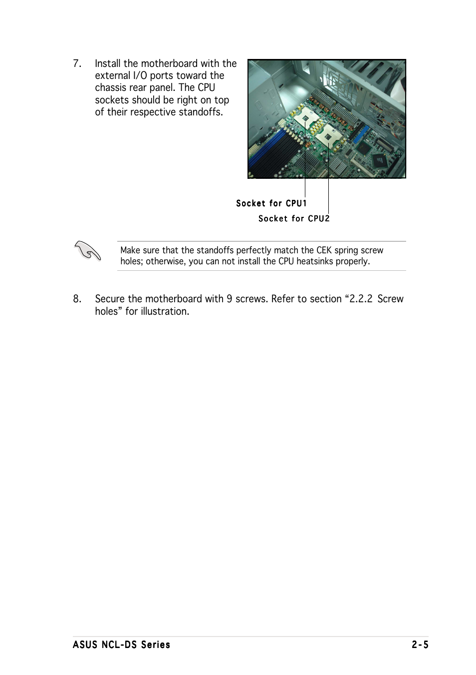 Asus Motherboard NCL-DS User Manual | Page 25 / 108