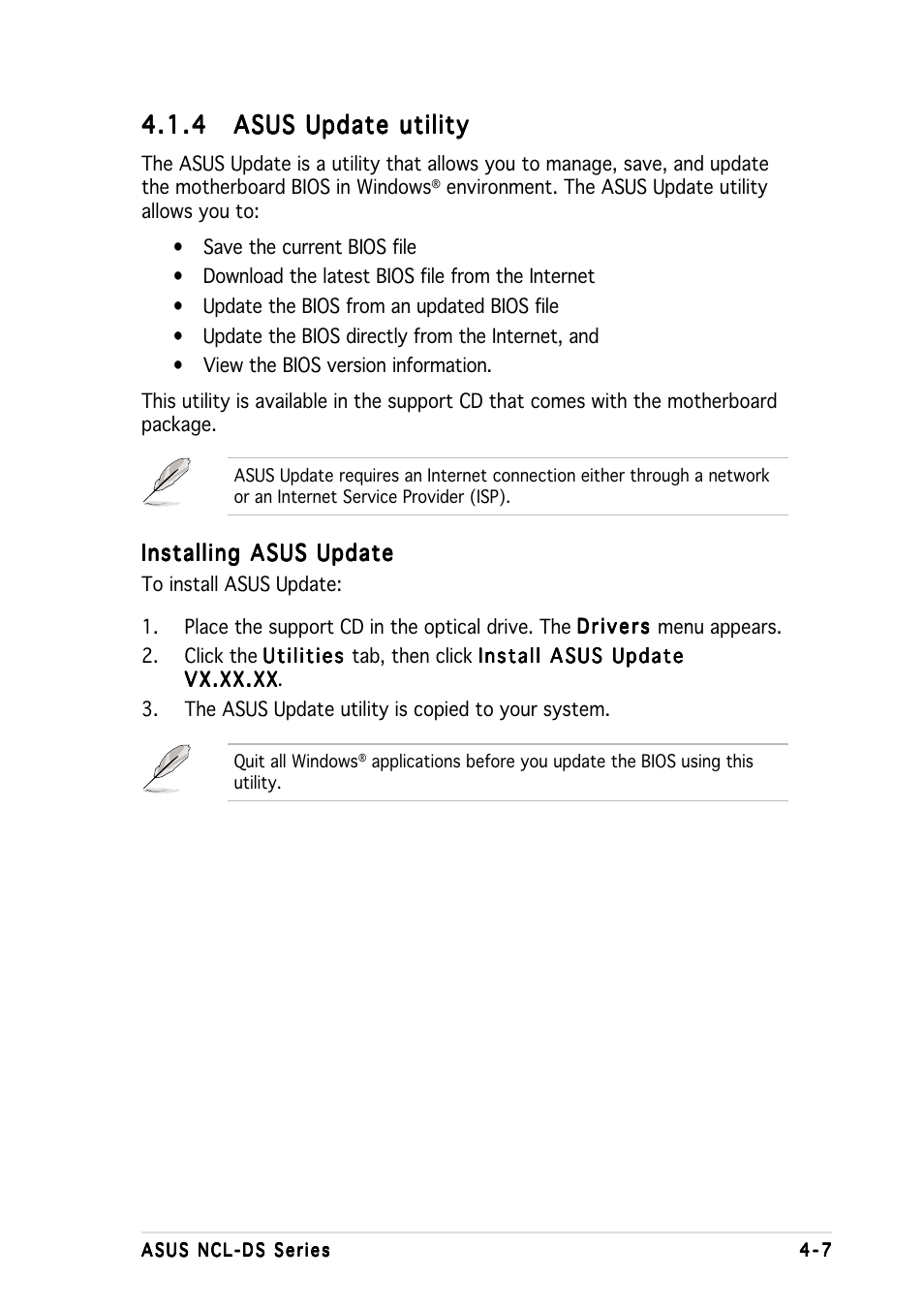 Asus Motherboard NCL-DS User Manual | Page 69 / 108