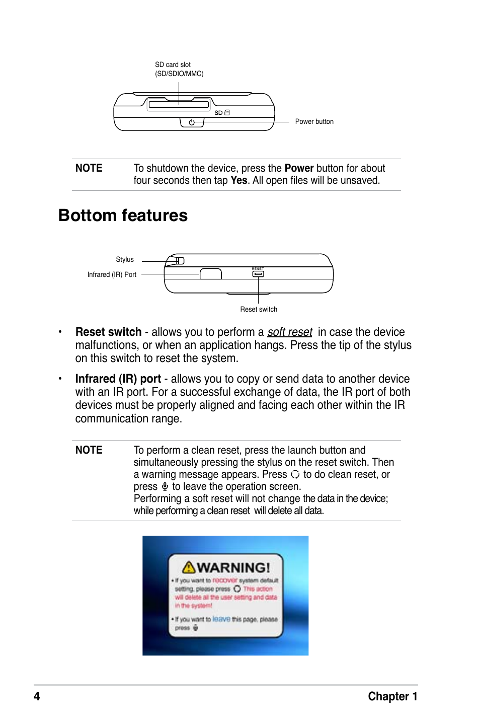 Bottom features | Asus A686 User Manual | Page 10 / 109