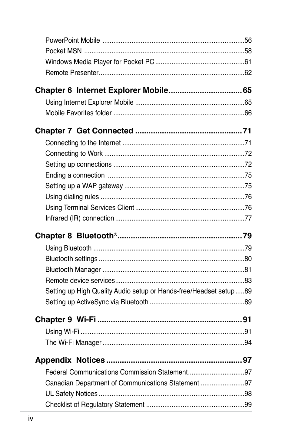 Asus A686 User Manual | Page 4 / 109