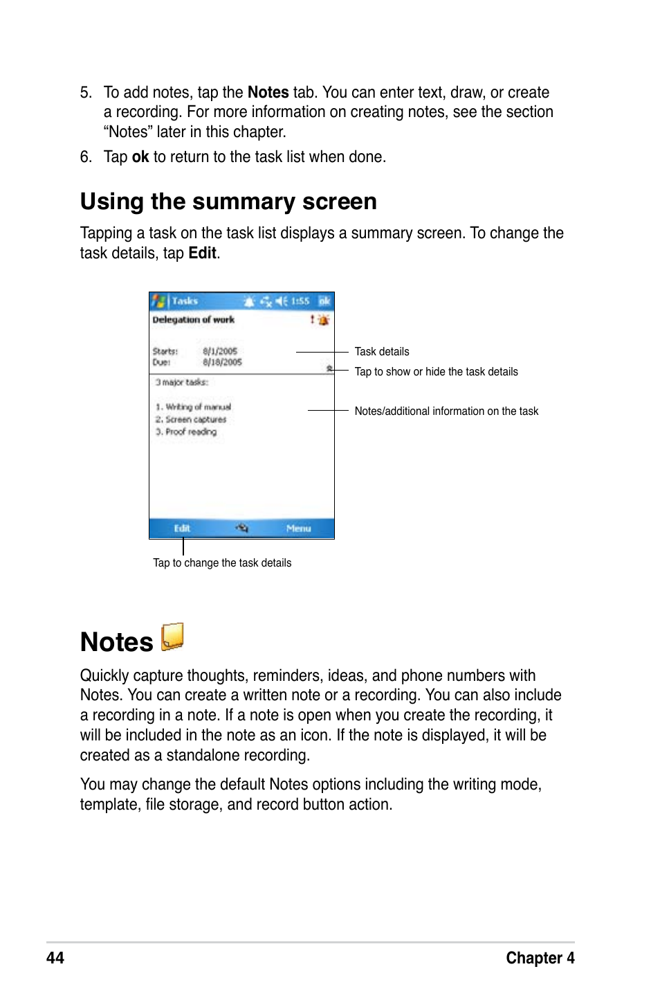Using the summary screen | Asus A686 User Manual | Page 50 / 109
