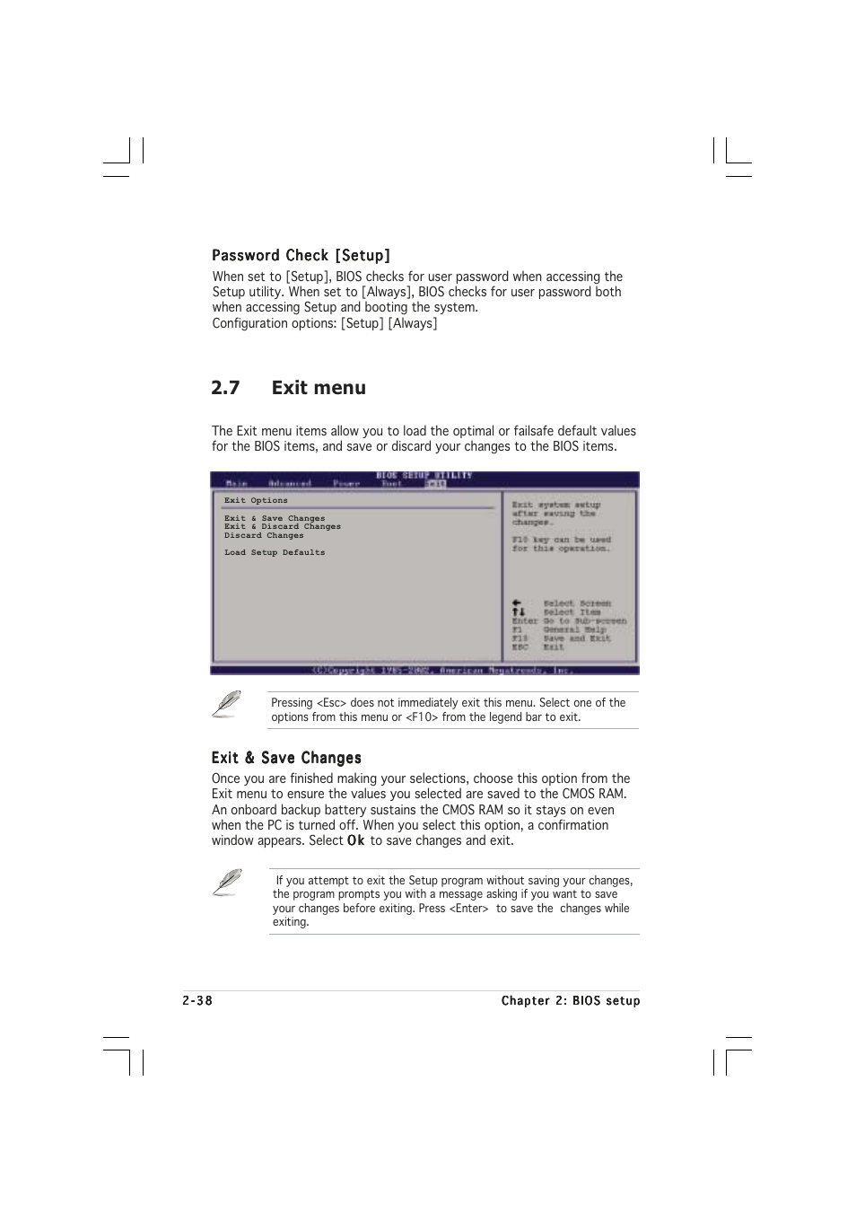 7 exit menu | Asus Motherboard P5LD2-VM DH User Manual | Page 86 / 98