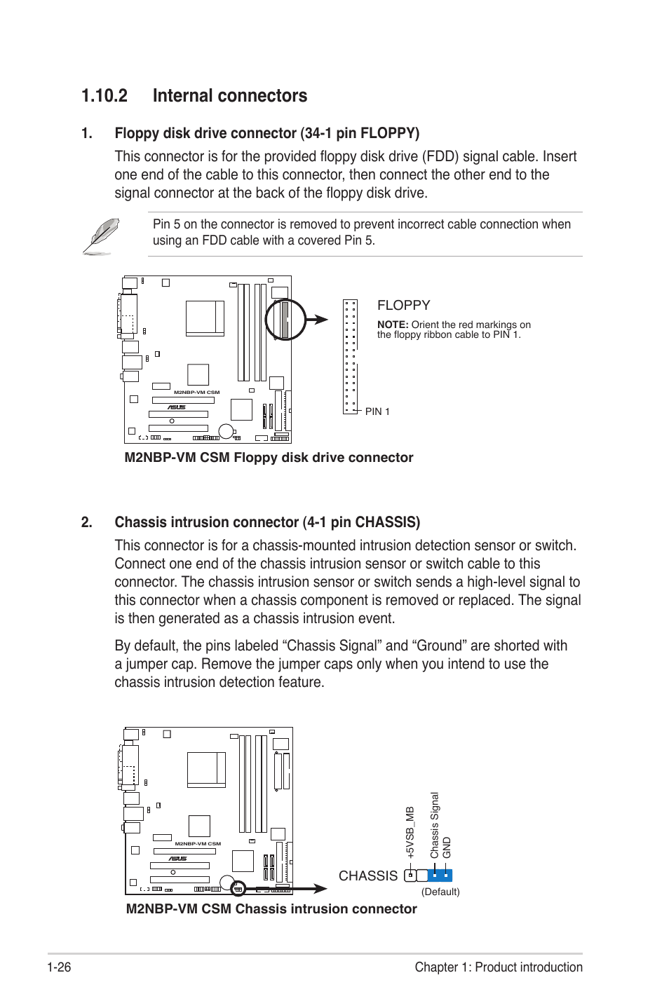 2 internal connectors | Asus M2NBP-VM CSM User Manual | Page 36 / 96