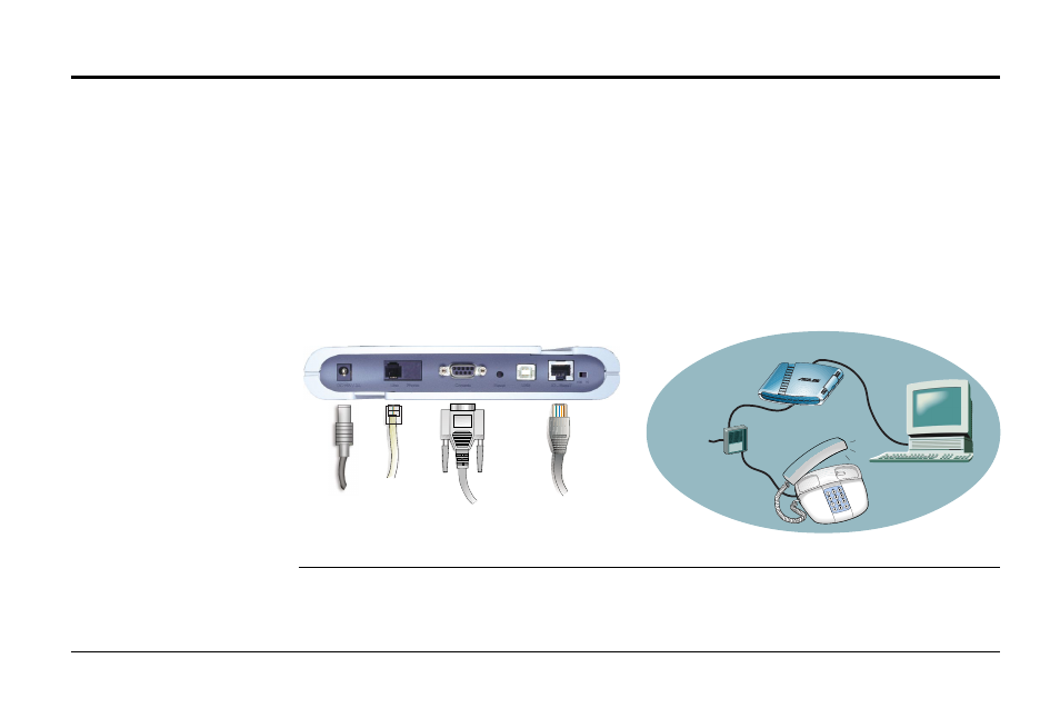 Installing the adsl modem, 3 connecting the adsl modem, 4 powering up | Asus AAM6000EV User Manual | Page 10 / 32