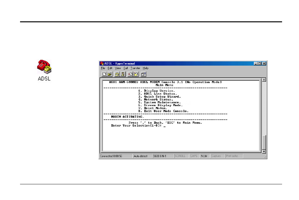 Configuring the adsl modem, 2 operation mode configuration | Asus AAM6000EV User Manual | Page 12 / 32
