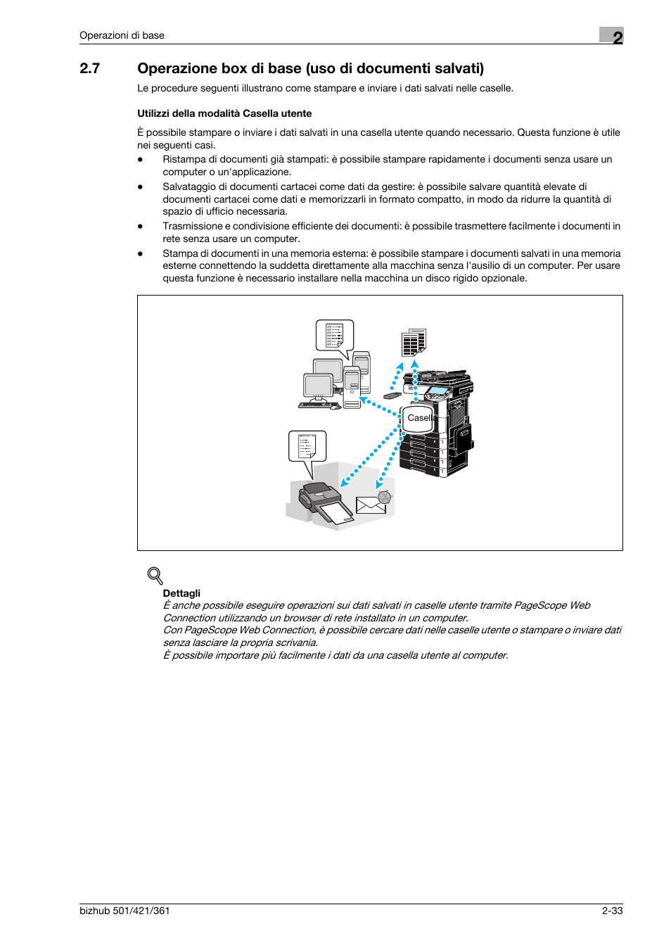 Utilizzi della modalità casella utente | Konica Minolta bizhub 421 User Manual | Page 97 / 264