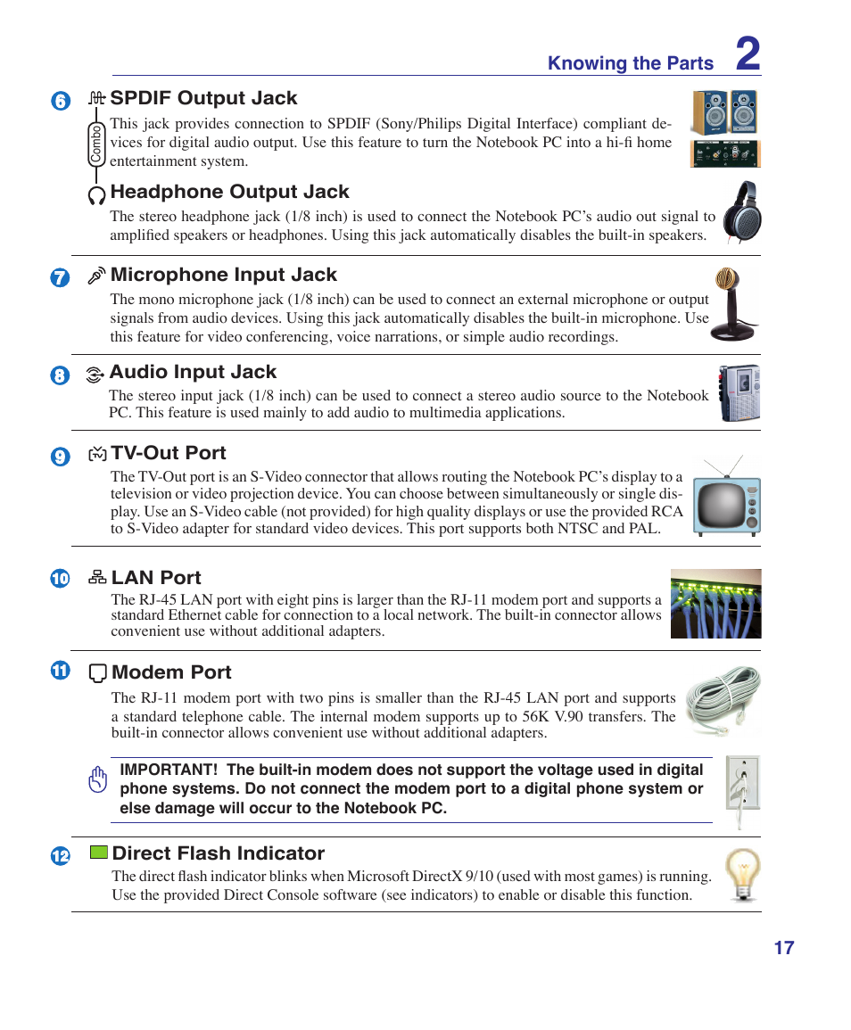 Asus E2808 User Manual | Page 17 / 71