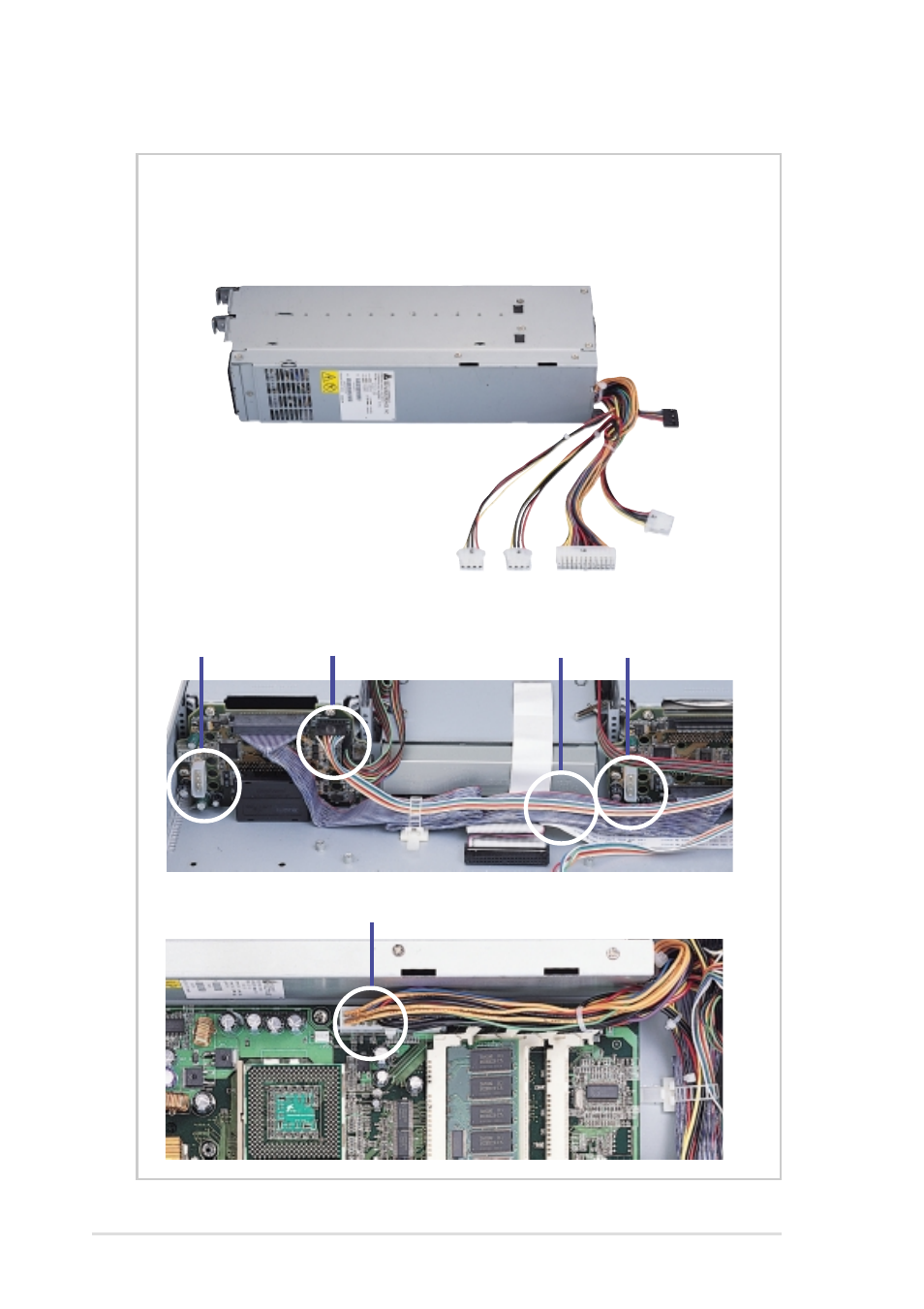 Power supply connections | Asus AP2400R User Manual | Page 38 / 40