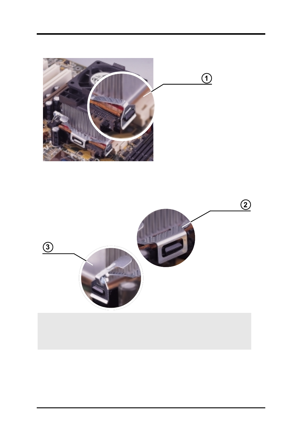 Hardware setup, Step 5: install the heatsink retaining clips | Asus P4T-M User Manual | Page 11 / 19