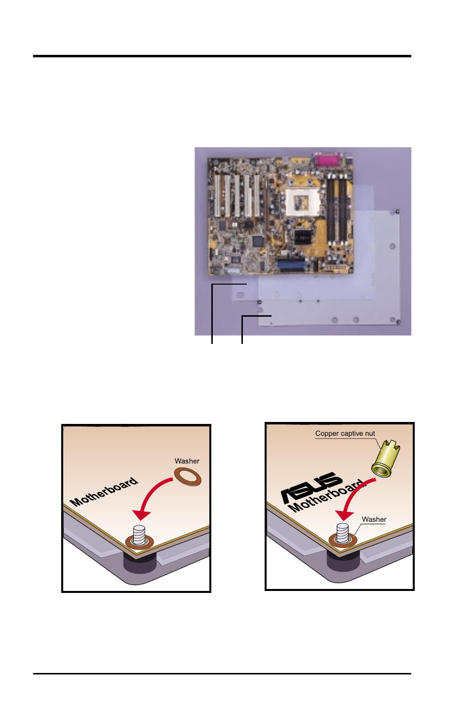 Hardware setup, 1 cpu installation, Motherboar d | Step 1: install the baseboard | Asus P4T-M User Manual | Page 8 / 19