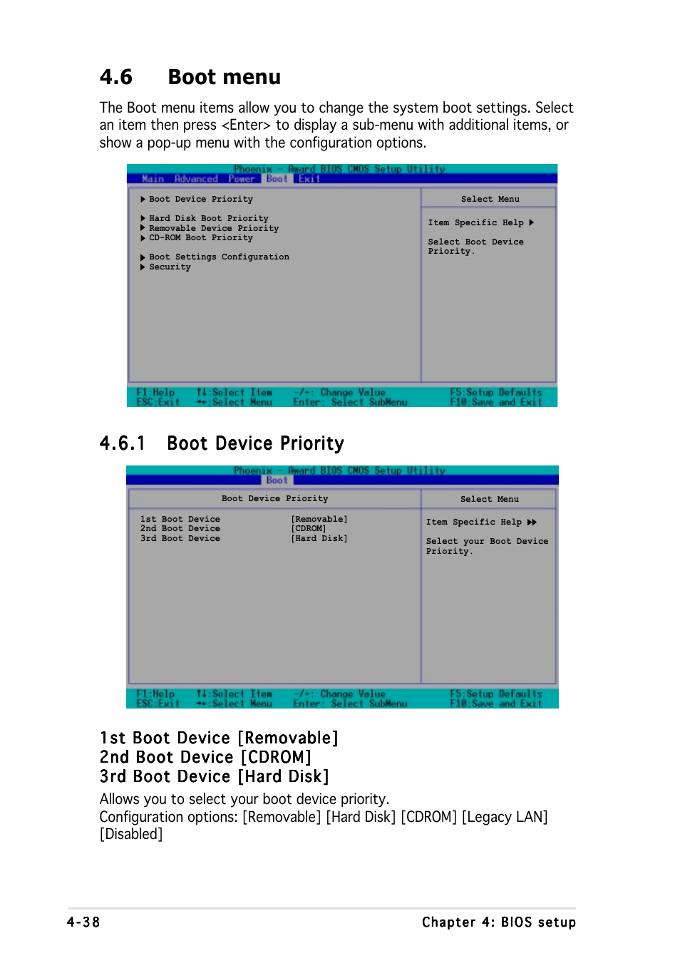 6 boot menu | Asus NCCH-DR User Manual | Page 100 / 110