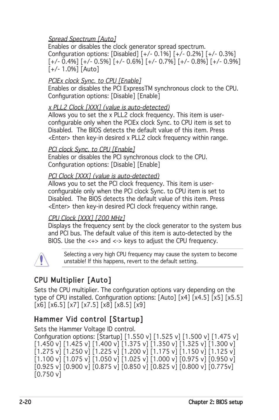 Asus Motherboard A8V-XE User Manual | Page 62 / 86