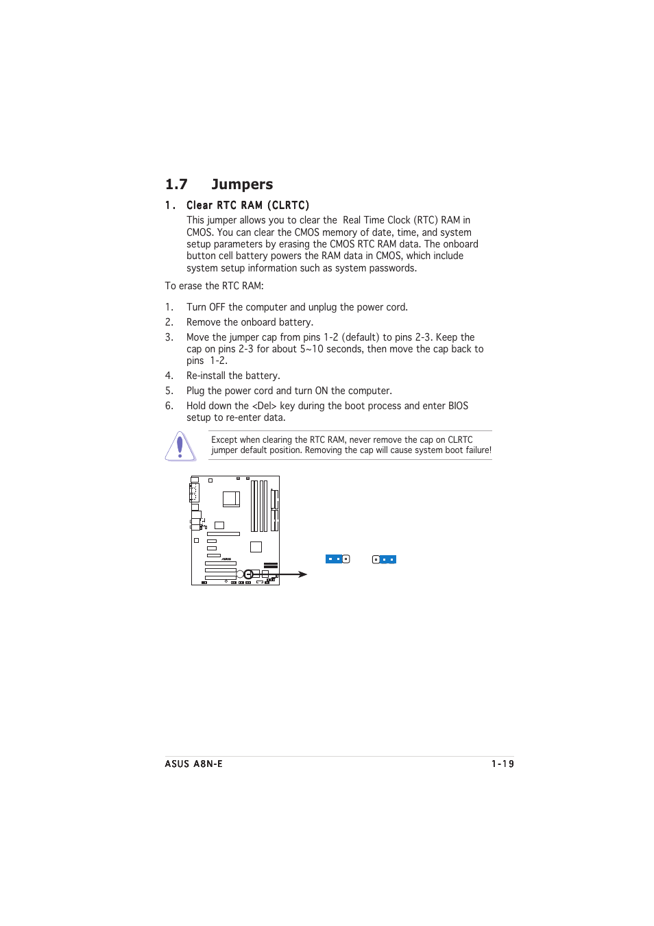 7 jumpers | Asus A8N-E User Manual | Page 31 / 76