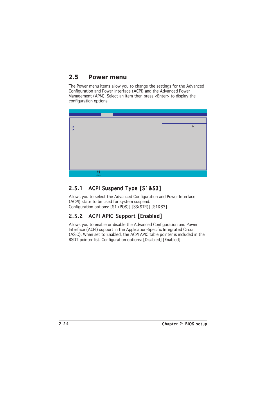 5 power menu | Asus A8N-E User Manual | Page 66 / 76