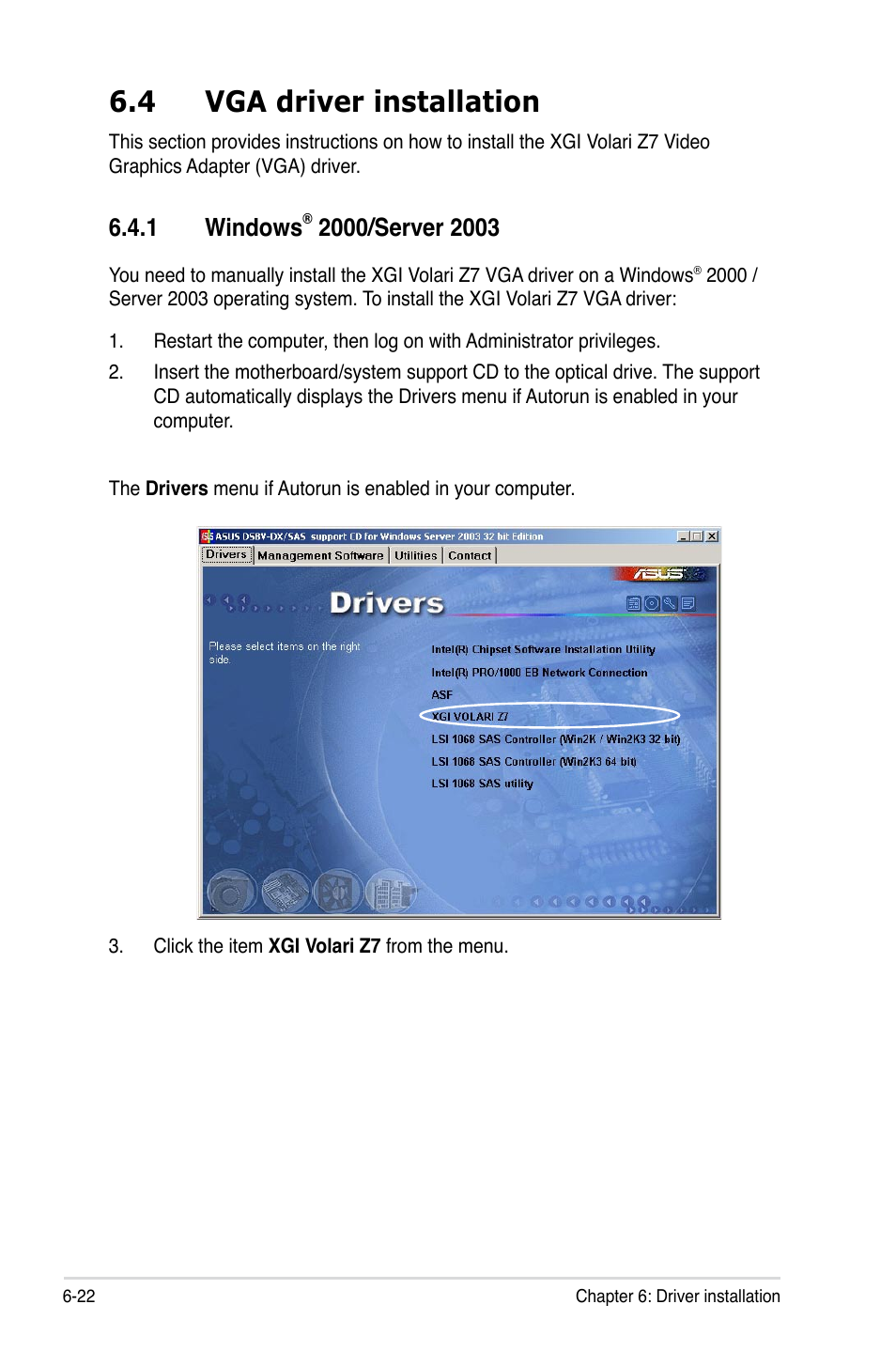 4 vga driver installation, 1 windows | Asus DSBV-DX/C User Manual | Page 196 / 206