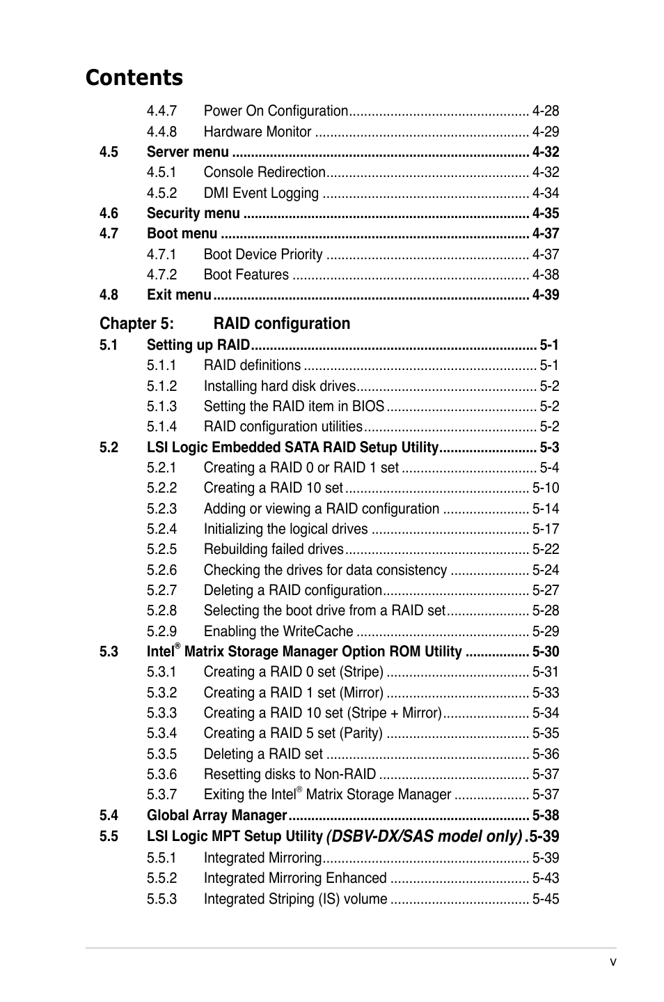 Asus DSBV-DX/C User Manual | Page 5 / 206