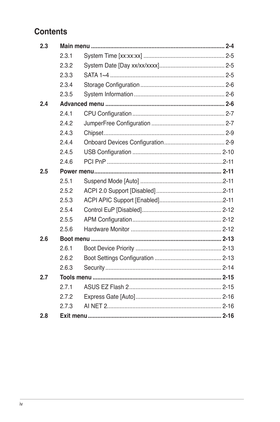 Asus AT3IONT-I User Manual | Page 4 / 48