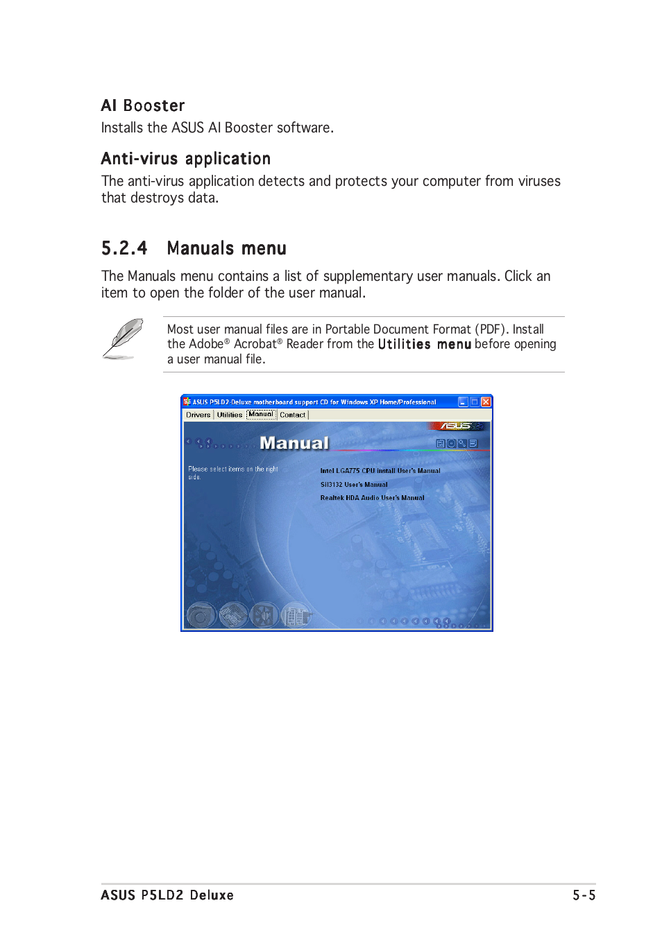 Asus DELUXE P5LD2 User Manual | Page 115 / 156